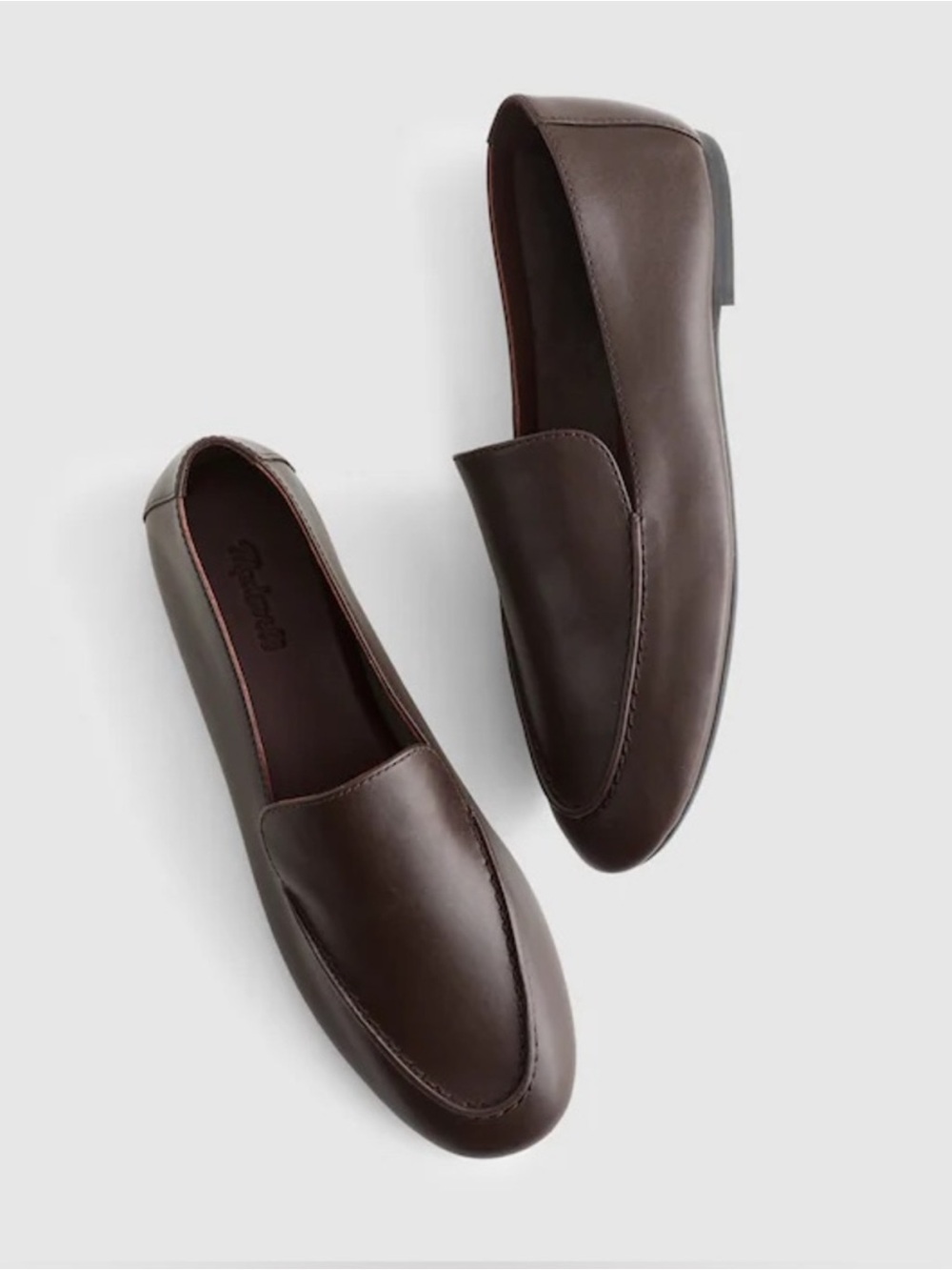 NEW Madewell The Dolli Glove Loafer in Dark Carob leather NZ716 $148 size 8.5